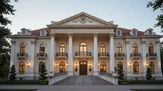 Inside a $10 Million Royal Cream & Gold Mansion | Luxury Neoclassical Palace Tour | Mansion Diaries