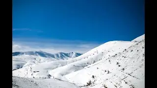 Maroc : les montagnes de l'Atlas recouvertes de neige
