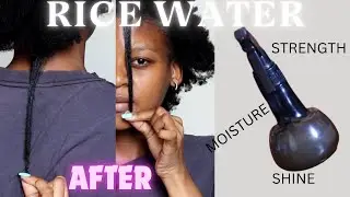 THE TRUTH ABOUT RICE WATER FOR HAIR GROWTH! 7 DAY CHALLENGE 4C HAIR