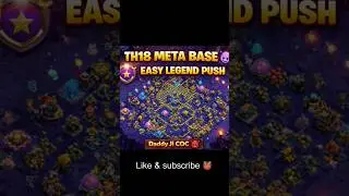 TH18 META BASE 😈 | EASY LEGEND PUSH | Daddy Ji COC 👹 #clashofclans #th18 #th18base @daddyjicoc