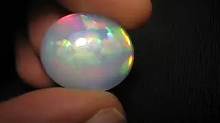 20.4ct Welo Crystal Opal Cabochon Rare 3D Micro Honeycomb AAAA Jelly Opal