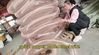 pu polyurethane steel wire hose ventilation suction pipe transparent environmental protection
