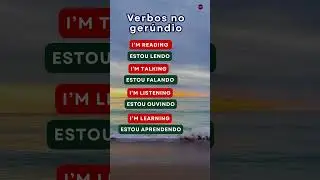 Verbos no Ger&uacute;ndio em ingl&Ecirc;s #ingles #verbosingles