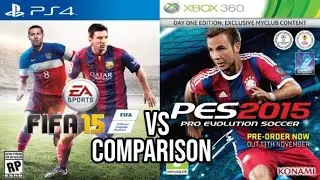 FIFA 15 PS4 против PES 2015 Xbox 360