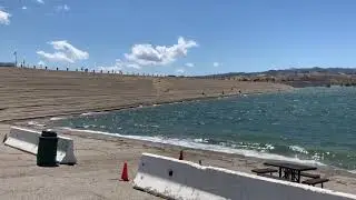 Castaic Lake Dam and Main launch Ramp
