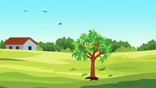 Mango Tree Lifecycle in Parallax Loop Animation