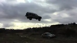 jeep xj  JEEP CHEROKEE Most Epic Vehicle Jump EVER!!!