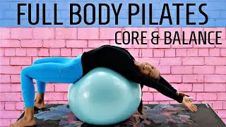 30 MIN PILATES TO LOSE WEIGHT (POSTURE CORRECTOR) | EXERCISE BALL WORKOUT AT HOME