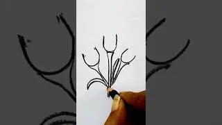 Simple Flower Drawing ✏️ Step by Step | #shorts