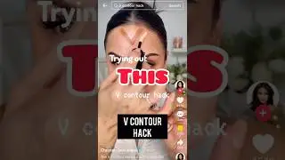 V-contour hack REVIEW #makeupreview #contour #shorts