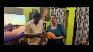 ஷகிலா மேடம் பிறந்தநாளுக்கு கோவிலில் அர்ச்சனை செய்து  மரக்கன்று கொடுத்து வாழ்த்திய தருணம்