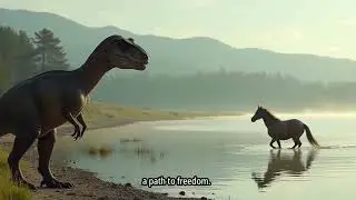 Dinosaur Saves Drowning Horse &ndash; A Heartwarming Animal Rescue Story #animationkids