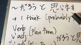 Darou to omoimasu (だろうと思います) Tagalog Explanation N4 Grammar pattern