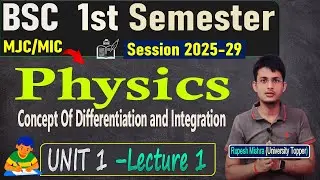 📚B.Sc 1st Semester Physics Important Questions 2025 |Physics 1st semester Lecture 1 VVI Questions✅