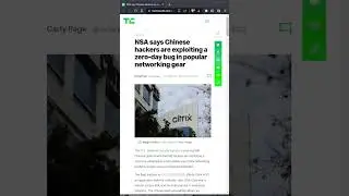 NSA is warning Chinese Hackers are exploiting Zero Days in Citrix #hackingnews  #cybersecurity
