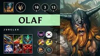 Olaf Jungle vs Lee Sin: Unstoppable - KR Master Patch 14.19