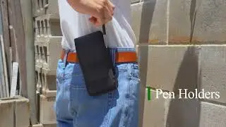 Universal Vertical Cell Phone Belt Clip Pouch Holster with Card Slot for 5.5