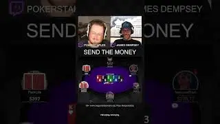 'Thanks for the donation' famous last words from James Dempsey | Pokerstaples YouTube Shorts