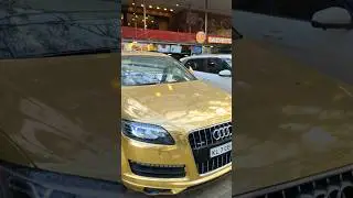 Bangalore golden audi #bangalore #goldenaudi #audi