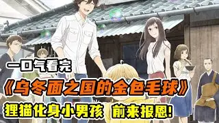 三十歲社畜回老家賣房，家裡竟多了個私生子！狸貓化身小正太回來報恩！一口氣看完《烏冬面之國的金色毛球》！