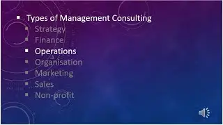 Types of Management Consulting - Operations Consulting