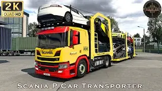 Scania P Car Transporter | ETS2 | Promods | Logitech G29 | Realistic Drive