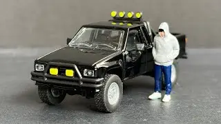 Opening Majorette 1985 Toyota Hilix SR5 Pickup #majorette #1985toyotahiluxsr5 #diecastcars 