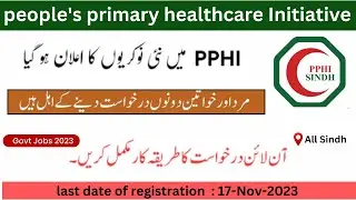 PPHI Sindh Jobs 2023: Apply Online for Exciting Career Opportunities in Healthcare - Govt jobs 2023.
