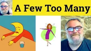 😎A Few Too Many Meaning - One Too Many Definition - A Bit Too Much Defined - A Few Too Many Examples