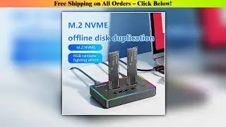 Blueendless Dual-Bay M.2 NVME SSD Clone Docking Station 20Gbps USB3.2 USB C Type C OFFline Cloner