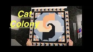 🐈🐈Barn Quilt 🐈 🐈CAT COLONY🐈🐈 #FREE Tutorial Video #107