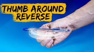 Basic pen trick - Thumb Around Reverse -  pen spinning tutorial
