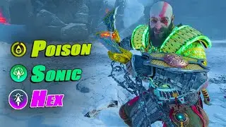 Damage Comparision 😲 Poison vs Sonic vs Hex | God Of War Ragnarok