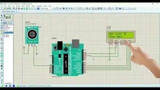 Electronic Simulation of gas Sensor in Proteus