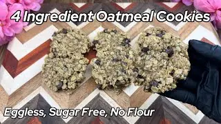 4 Ingredient Oatmeal Cookies | Eggless, No Flour, No Sugar | Healthy Cookies | Healthy Dessert