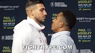 TOMMY FURY TOWERS OVER ANTHONY TAYLOR; GETS IN HIS FACE, TRADES WORDS & FORCED TO SEPARATE
