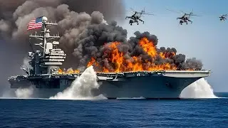 Today, a US aircraft carrier carrying 200 fighter jets was destroyed by Russian Ka 52 helicopters