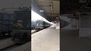 😱 Wag 7 Locomotive High Speed Maal Gaadi special 😱 #shorts