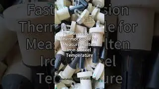 Measure Molten Steel Temperature with Disposable Thermocouples #casting #manufacturing #foundry