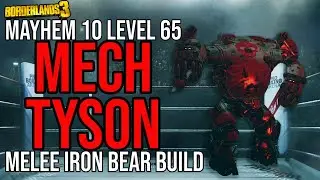 MELEE IRON BEAR BUILD! 100M+ Bear Fist (+GAMESAVE) // Mech Tyson Moze Build // Borderlands 3