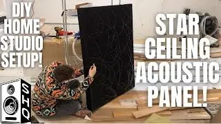 HOME STUDIO SETUP! STAR CEILING ACOUSTIC PANEL CLOUD! FIBER OPTIC