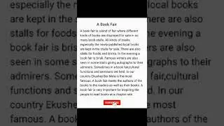 A Book Fair paragraph for class 8 #badshafahad #english #paragraph
