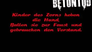 Betontod - Kinder des Zorns // Lyrics