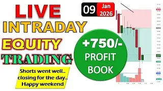 Live Intraday Equity Trading | +750/- Profit | Trading Success Comes from patience #intradaytrading