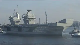 HMS Queen Elizabeth 2024 Port of Hamburg Flugzeugträger - Aircraft carrier