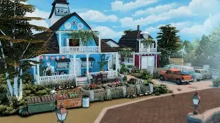 Vet Clinic 🐶 & Animal Shelter 🐱 with Small House 🏡 The Sims 4 - Stop motion speed build (NO CC)