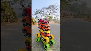 😲Wow Seven remote control RC cars how to drive🐴||#shorts