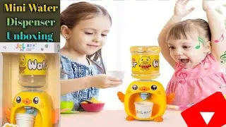 Unboxing Mini water dispenser Little yellow duck || Mini Water Dispenser Review and Unboxing