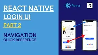 React Native | Navigation | Beautiful responsive App UI | Login Screen UI Design | Part - 2