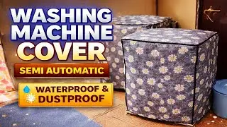 Waterproof Semi Automatic Washing Machine Cover | Dustproof & Scratch-Resistant Protective Cover